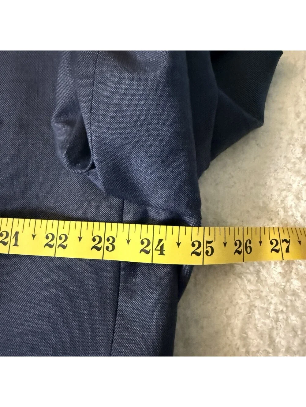 Calvin Klein Mens 48R Slim Fit Blue 100% Wool Sport Coat Blazer Jacket